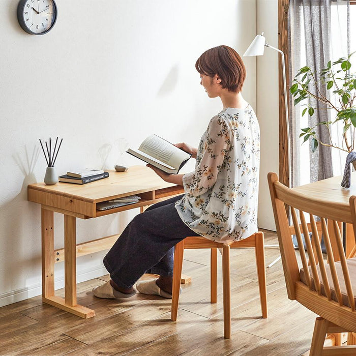 デスク ロータイプ パソコンデスク ホワイト 白 木製 幅 80 cm シンプル ひのき UV塗装 ヒノキ 書斎 仕事 作業 勉強 趣味 高さ調整 リビングテーブル 在宅 テレワーク 一年保証 ホームオフィス 送料無料