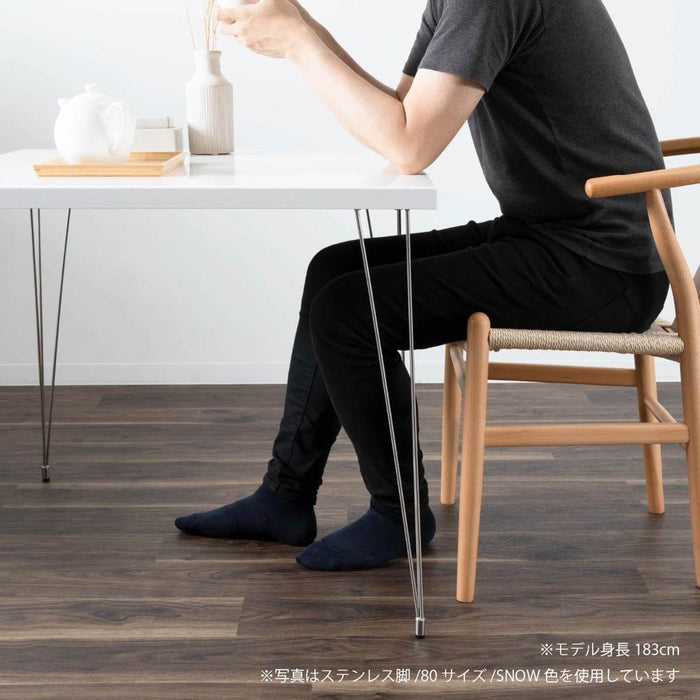 ダイニングテーブル 2人掛け 北欧 スチール アイアン脚 80cm 正方形 テーブル 木製 白 鏡面 ホワイト 二人用 カフェテーブル 二人掛け ブルックリン シンプル かわいい コンパクト 組み立て品 送料無料