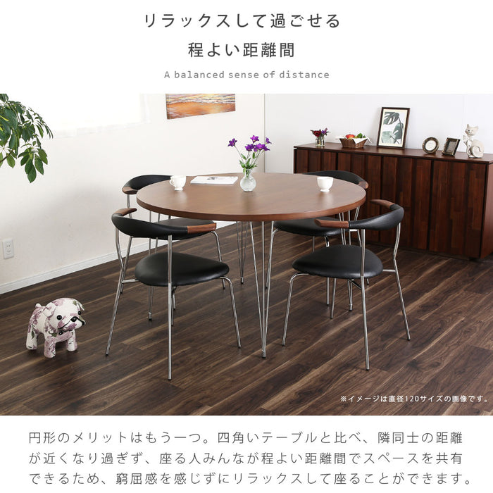 ダイニングテーブル 丸テーブル ダイニングテーブル 脚 ステンレス おしゃれ 円形 幅100 木製 天然木 100cm 4人掛け 2人 3人 コンパクト 小さめ 単品 ダイニング オーク テーブル ステンレス 脚 テーブル 北欧 円卓 食卓テーブル