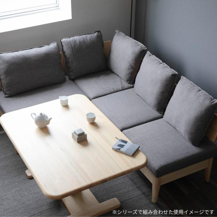ダイニングチェア ヒノキ クッション ソファ 洗える カバー 北欧 おしゃれ 一人掛け コーナーソファ コンパクト ダイニングソファ 1人掛け LDチェアー 収納 ベンチ 檜 イス ソファー コーナー チェア  1人用 幅 69 cm 座面下収納