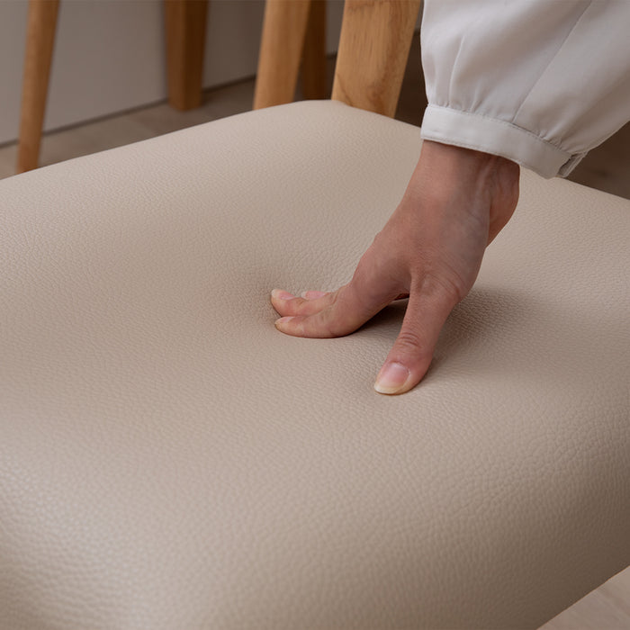 ダイニングチェア 2脚セット 幅48.5cm 重ねて収納 スタッキング PVC 北欧