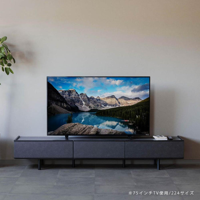 テレビ台 本物 セラミック 幅225cm テレビボード ローボード 北欧  高級感 TVボード TV台 リビングボード AVボード テレビラック TVラック おしゃれ 脚付き グレー ブラック 大理石 220cm 230cm 85 80 77 75 70 65 60 55インチ