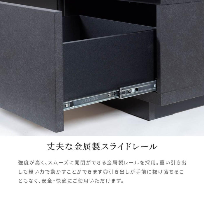 テレビボード 完成品 テレビ台 200cm ローボード テレビボード 200 おしゃれ TVボード 200幅 セラミック調 ブラック グレー ホワイト シンプル モダン リビング収納 大容量 収納 引き出し 幅200cm テレビボード AVボード TVラック