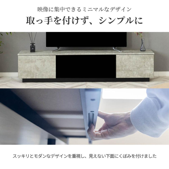 テレビボード 完成品 テレビ台 160cm ローボード テレビボード 160 おしゃれ TVボード 160幅 セラミック調 ブラック グレー ホワイト シンプル モダン リビング収納 大容量 収納 引き出し 幅160cm テレビボード AVボード TVラック
