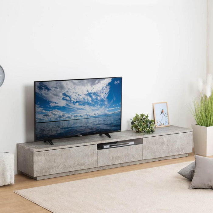 テレビ台 220cm ローボード テレビボード 220 おしゃれ TVボード 完成品 セラミック調 ブラック グレーシンプル モダン リビング収納 赤外線 リモコン操作 大容量 収納 引き出し 幅220cm 大型 TV TVボード AVボード TVラック