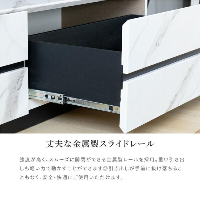 テレビボード 大理石風 完成品 テレビ台 120cm幅 ローボード テレビボード 白 120 おしゃれ TVボード 120幅 セラミック調 グレー ブラック ホワイト リビング収納 大容量 収納 引き出し テレビボード AVボード TVラック