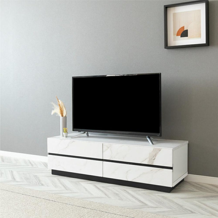 テレビボード 大理石風 完成品 テレビ台 120cm幅 ローボード テレビボード 白 120 おしゃれ TVボード 120幅 セラミック調 グレー ブラック ホワイト リビング収納 大容量 収納 引き出し テレビボード AVボード TVラック