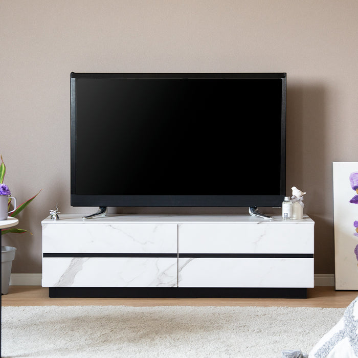 高級感あふれる大理石調デザインテレビボード 幅120cm - FLAILA