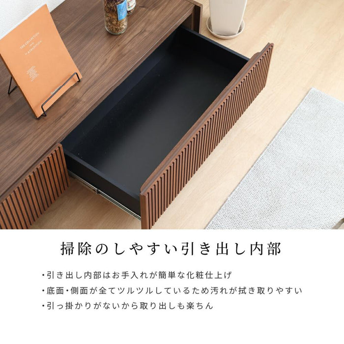 テレビ台 おしゃれ ローボード 180cm 60インチ 60型 収納 棚 テレビボード テレビラック TV台 木製 半 完成品 引き出し 扉収 木 リビング 収納 大型 ウォールナット 縦格子 格子