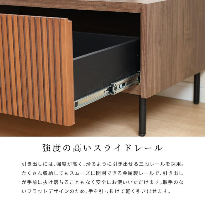 テレビ台 おしゃれ ローボード 180cm 60インチ 60型 収納 棚 テレビボード テレビラック TV台 木製 半 完成品 引き出し 扉収 木 リビング 収納 大型 ウォールナット 縦格子 格子