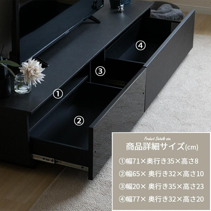 テレビボード 完成品 テレビ台 180cm ローボード テレビボード 180 おしゃれ TVボード 180幅 セラミック調 グレー ブラック ホワイト シンプル モダン リビング収納 大容量 収納 引き出し 幅180cm テレビボード AVボード TVラック
