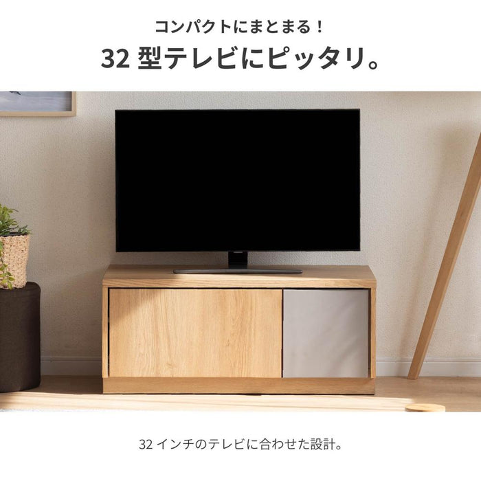 テレビ台 テレビボード 小さい ミニ コンパクト ローボード 収納 TV台 おしゃれ  テレビラック 幅 80 cm 省スペース TVボード AVボード オーク調 ベージュ ウォールナット調 木目 北欧 くすみグレー セラミック調 ブラック
