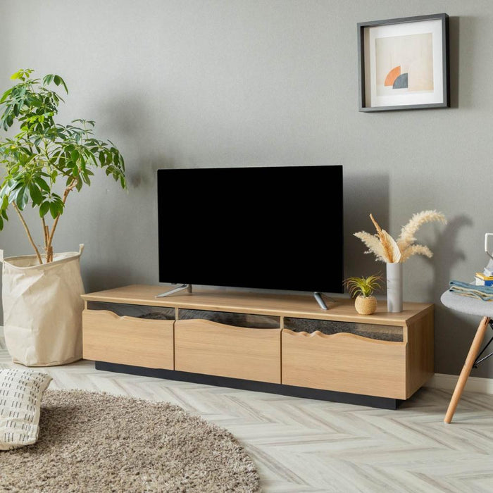テレビ台 150 おしゃれ 幅150 tv台 テレビボード 高級感 ウォールナット色 ナチュラル色 tvボード 国産 150cm 完成品 avボード ローボード 収納 引き出し シンプル モダン