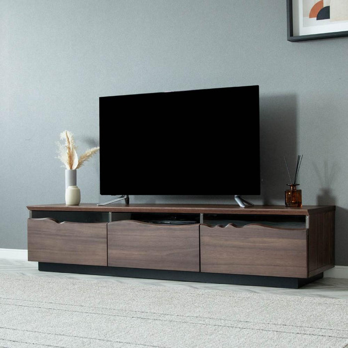 テレビ台 150 おしゃれ 幅150 tv台 テレビボード 高級感 ウォールナット色 ナチュラル色 tvボード 国産 150cm 完成品 avボード ローボード 収納 引き出し シンプル モダン
