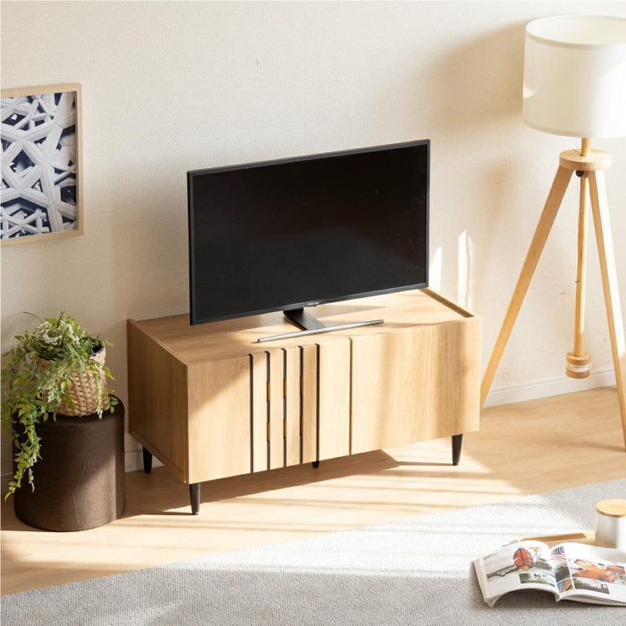 テレビ台 テレビボード 小さい ミニ コンパクト ローボード 収納 TV台 おしゃれ パソコン台 テレビラック 90cm コンパクト 省スペース 収納棚 TVボード AVボード 木目調 ロータイプ