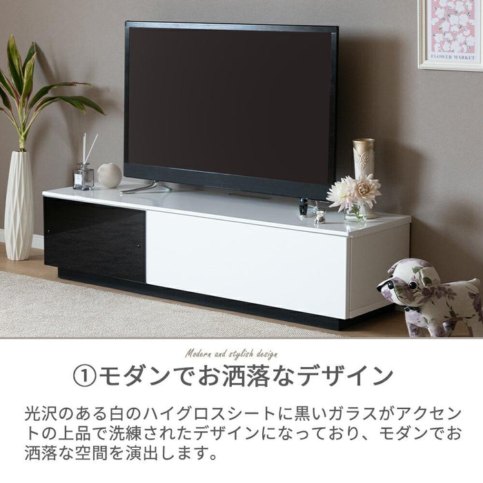 テレビボード 完成品 テレビ台 140cm ローボード テレビボード 140 おしゃれ TVボード 140幅 セラミック調 ブラック グレー ホワイト シンプル モダン リビング収納 大容量 収納 引き出し 幅140cm テレビボード AVボード TVラック