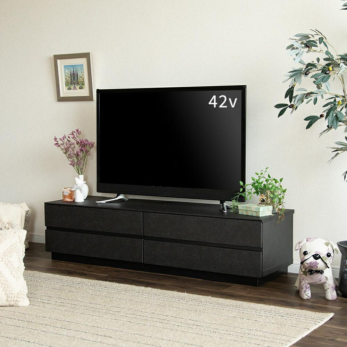 テレビ台 140cm 収納 ローボード 140 完成品 おしゃれ 北欧 ウォールナット調 オーク調 収納 多い ブラウン リビング収納 32インチ 32型 壁付け 組み立て不要 テレビ台 AVボード TVラック 大容量 収納 引き出し