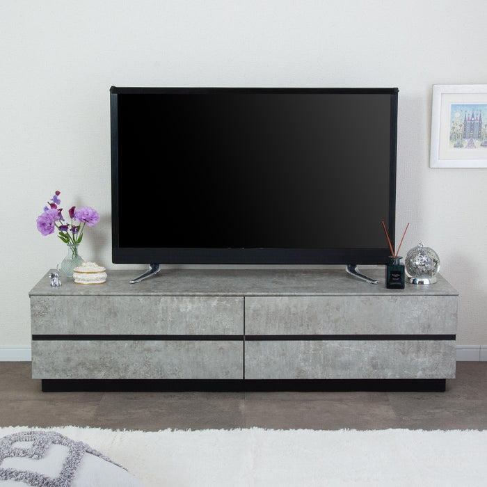 テレビボード 幅140cm 石目調 大理石調 高級感 モダン