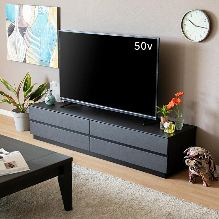 テレビボード 大理石風 完成品 テレビ台 160cm ローボード テレビボード 160 おしゃれ TVボード 160幅 セラミック調 グレー ブラック ホワイト リビング収納 大容量 収納 引き出し