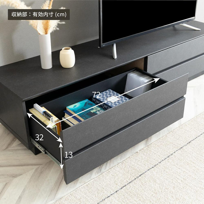テレビボード 大理石風 完成品 テレビ台 160cm ローボード テレビボード 160 おしゃれ TVボード 160幅 セラミック調 グレー ブラック ホワイト リビング収納 大容量 収納 引き出し