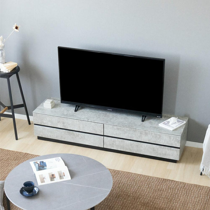 テレビボード 大理石風 完成品 テレビ台 160cm ローボード テレビボード 160 おしゃれ TVボード 160幅 セラミック調 グレー ブラック ホワイト リビング収納 大容量 収納 引き出し