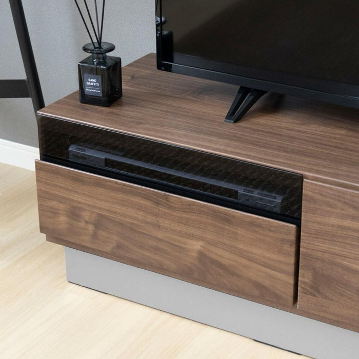テレビ台 160cm テレビ台 収納 ローボード 完成品 TAUPE トープ グレー おしゃれ 北欧 ウォールナット調 オーク調 収納 多い ナチュラル リビング収納 43型 テレビ台 壁付け 強化ガラス AVボード TVラック 大容量 収納 引き出し