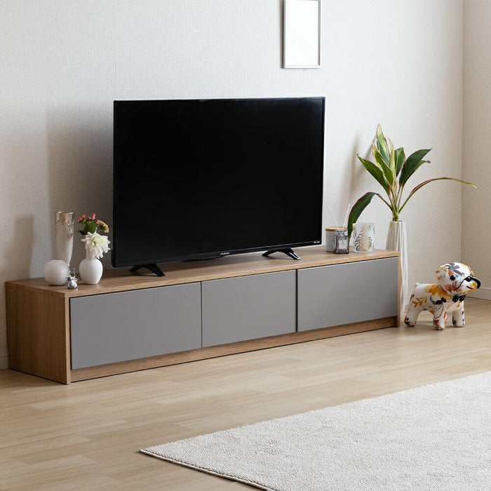 テレビボード 180 TAUPE トープ グレー テレビ台 180cm  ローボード テレビボード 180 おしゃれ TVボード 完成品 シンプル モダン リビング収納 オーク調 大容量 収納 引き出し 幅180cm 大きめ TV台 TVボード