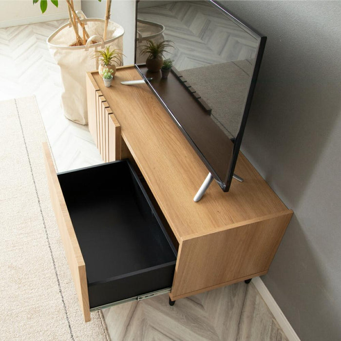 テレビ台 テレビボード 小さい ミニ コンパクト ローボード 収納 TV台 おしゃれ パソコン台 テレビラック 110cm コンパクト 省スペース 収納棚 TVボード AVボード 木目調 ロータイプ