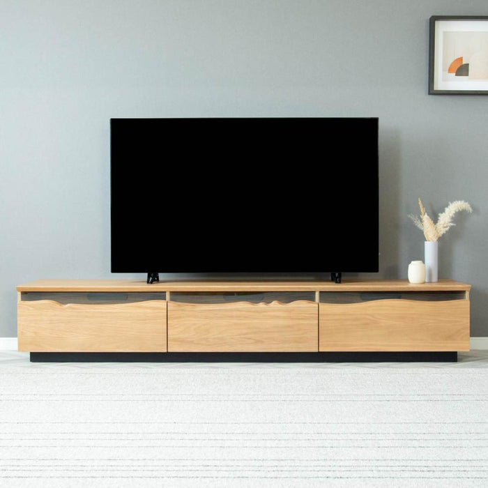 テレビ台 200 おしゃれ 幅200 tv台 テレビボード 高級感 ウォールナット色 ナチュラル色 tvボード 国産 200cm 完成品 avボード ローボード 収納 引き出し シンプル モダン