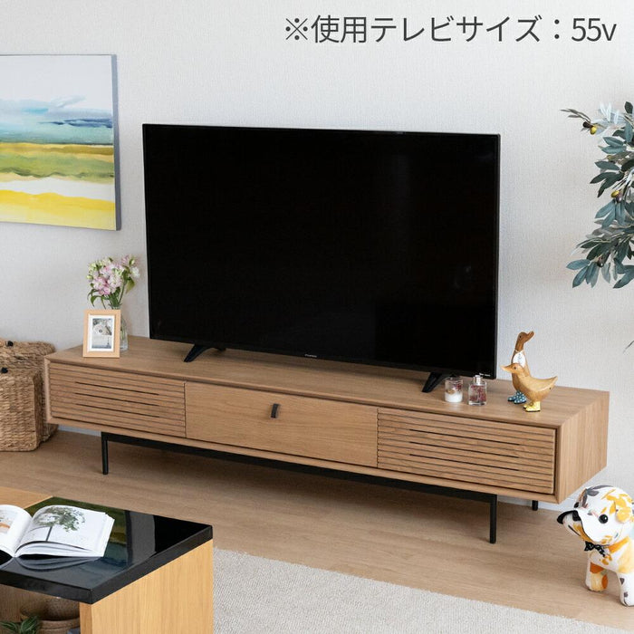 テレビ台 テレビボード 180 ローボード オーク調 ウォールナット調 シンプル モダン 北欧 ベージュ ブラウン アイアン おしゃれ 収納 引き出し 格子 突板 本革 脚付 リモコン操作 TVボード TV台 ロータイプ 180センチ 180cm