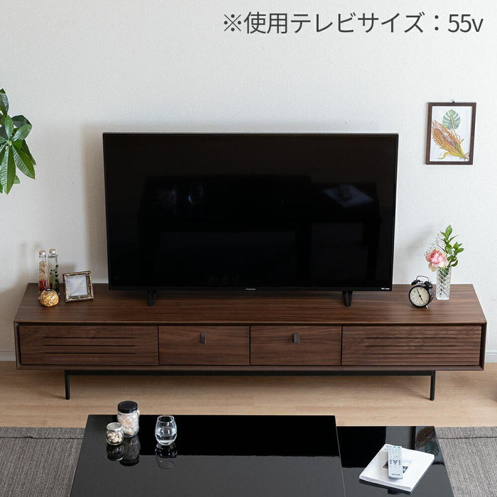 テレビ台 テレビボード 200 ローボード オーク調 ウォールナット調 シンプル モダン 北欧 ベージュ ブラウン アイアン おしゃれ 収納 引き出し 格子 突板 本革 スチール リモコン TVボード TV台 ロータイプ 200センチ 200cm