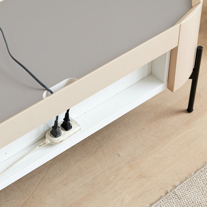 テレビボード 幅180cm 丸 オーク調 セラミック調 突板 格子 モダン 【開梱設置】