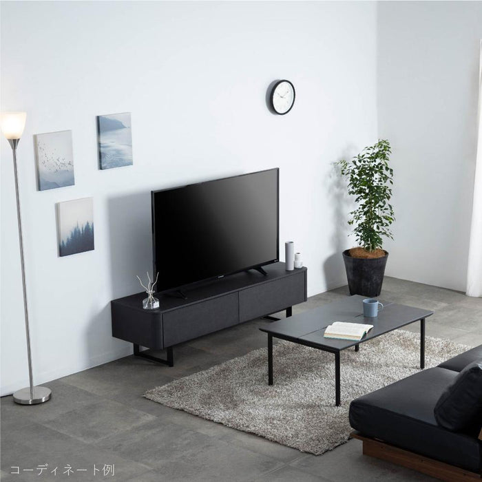 テレビ台 テレビボード ローボード 140cm 突板 リビング収納 おしゃれ シンプル 和モダン コンパクト 背面収納 背面化粧 TV台 木製 半完成品 引き出し フラップ扉 セラミック調 ウォールナット オーク モダン