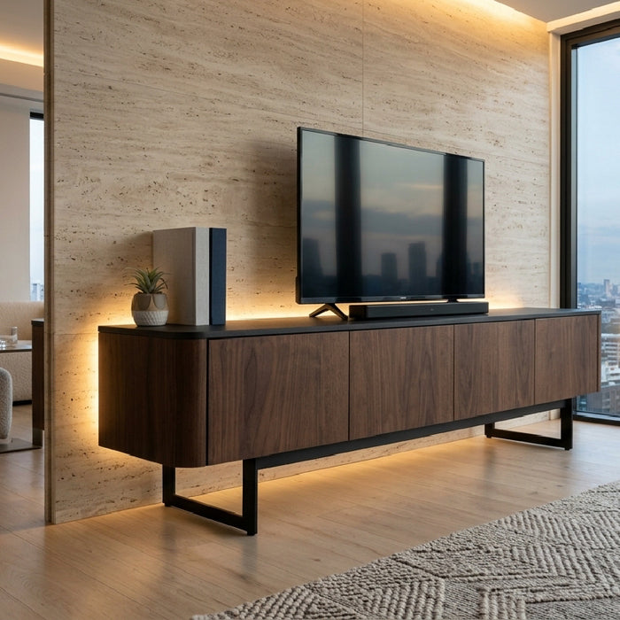 テレビボード 幅180cm セラミック調 木目調 背面収納 背面化粧 モダン 塩ビシート