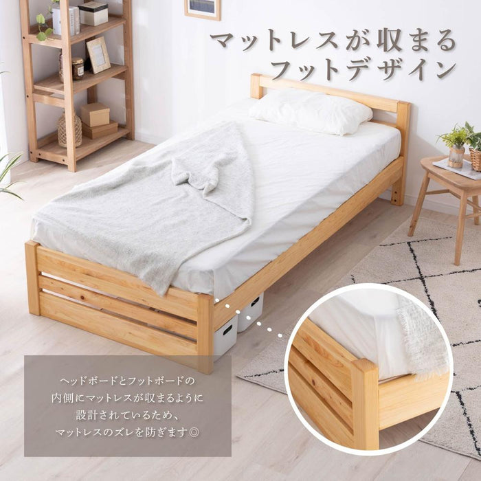 ベッドフレーム シングル セミダブル ダブル すのこベッド ベッド 木製 国産ひのき 檜 ヒノキ ひのき パイン 無垢材 天然木 すのこ 抗菌 防虫 ローベッド フレーム単品 高さ調節 脚付き S SD D サイズ 簡単組立 幅100 幅120 幅140