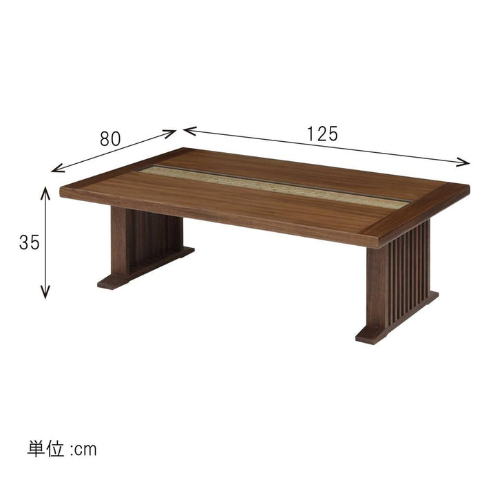 ローテーブル  センターテーブル リビングテーブル 幅125 組子 組子細工 角麻 天然木 木製 幅125cm 125センチ リビング テーブル 和 和風 和モダン 高級 ウォールナット ブラウン