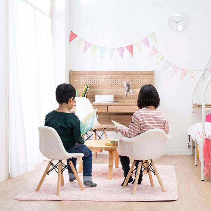 キッズ イームズチェア 1脚 ダイニングチェア 完成品 おしゃれ 北欧 シェルチェア 木製脚 もこもこ リプロダクト デザイナーズ カフェ ダイニング フロアチェア 子供用 ミニ チェア かわいい シンプル eames 送料無料
