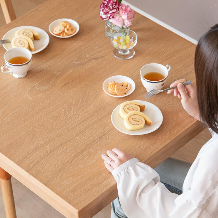 北欧 ダイニングテーブル 2人用 正方形 ダイニングテーブル 木製 オーク ウォールナット 天然木 75cm 75 高さ70cm テーブル 75センチ おしゃれ 単品 ベージュ ホワイト ブラウン 木 幅75cm コンパクト