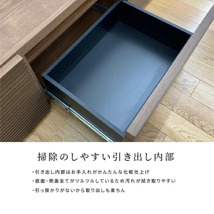 テレビボード テレビ台 幅 210 おしゃれ ロータイプ 引き出し 収納 大容量 セラミック調 黒 グレー ダークグレー TVラック TVボード リビング 収納 シンプル 高級 チェスト 新生活 スタイリッシュ フルオープンレール 送料無料
