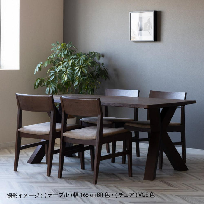 ダイニングテーブル 無垢 木製 4人掛け レッド オーク材 天然木 幅165 ナチュラル 単品 高級 レトロ リビング ダイニング 角丸 長方形 作業台 食卓 テーブル シンプル モダン デザイナーズ ウレタン塗装 応接 客間 会議室