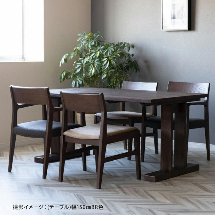 ダイニングテーブル 無垢 木製 4人掛け レッド オーク材 天然木 幅150 ナチュラル 単品 高級 レトロ リビング ダイニング 角丸 長方形 作業台 食卓 テーブル シンプル モダン デザイナーズ ウレタン塗装 応接 客間 会議室