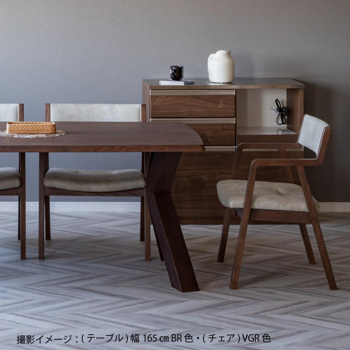 ダイニングテーブル 無垢 木製 4人掛け レッド オーク材 天然木 幅165 ナチュラル 単品 高級 レトロ リビング ダイニング 角丸 長方形 作業台 食卓 テーブル シンプル モダン デザイナーズ ウレタン塗装 応接 客間 会議室