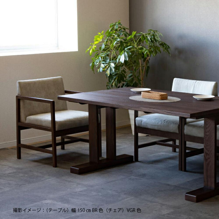 ダイニングテーブル 無垢 木製 4人掛け レッド オーク材 天然木 幅150 ナチュラル 単品 高級 レトロ リビング ダイニング 角丸 長方形 作業台 食卓 テーブル シンプル モダン デザイナーズ ウレタン塗装 応接 客間 会議室