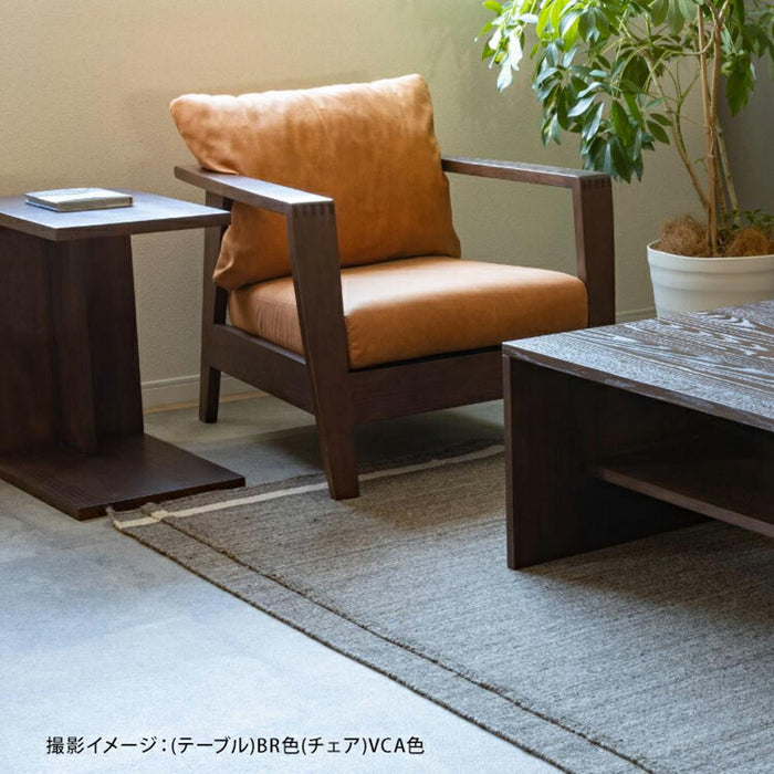ダイニングチェア 肘付き レッドオーク 無垢材 天然木 木製 レザー調 ファブリック 肘付き 低め 幅76 アームチェア ナチュラル ブラウン キャメル 高級 レトロ シンプル モダン デザイナーズ 食卓 椅子 応接 客間 会議室 ソファ
