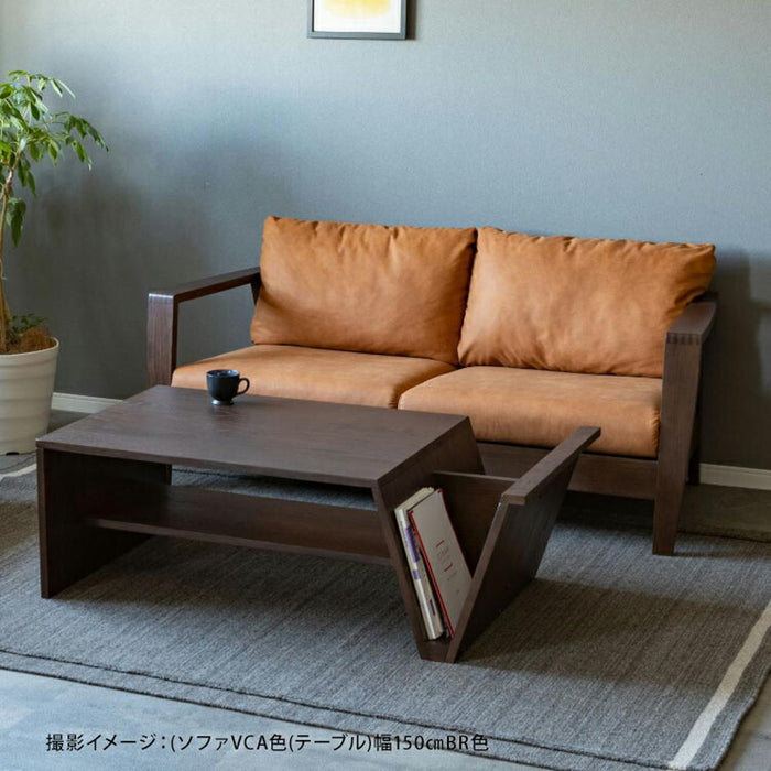 ローテーブル 大きめ 150センチ 幅 天然木 レッドオーク 無垢材 ブラウン 高級 レトロ リビング テーブル 木製 シンプル モダン デザイナーズ 食卓 おしゃれ 棚 収納付き ナチュラル ウレタン塗装 完成品 センターテーブル