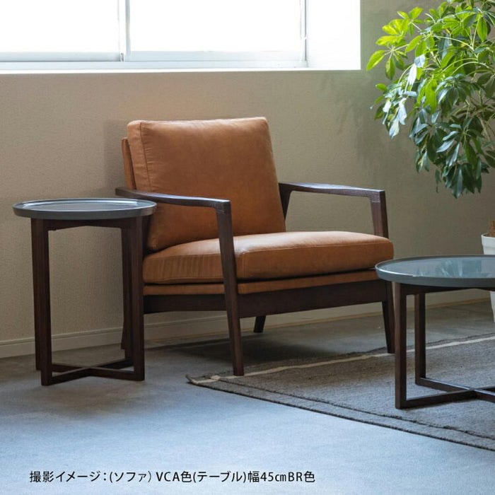 一人掛け ソファ レッドオーク 無垢材 天然木 木製 レザー調 ファブリック 肘付き 低め 幅76 アームソファ ナチュラル ブラウン キャメル 高級 レトロ シンプル モダン デザイナーズ 1脚入り 単品 完成品 応接 客間 会議室 ソファ