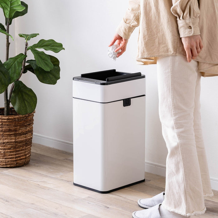 ゴミ箱 自動開閉 ステンレス 40L ゴミ袋対応 センサー式 ダストボックス 新生活