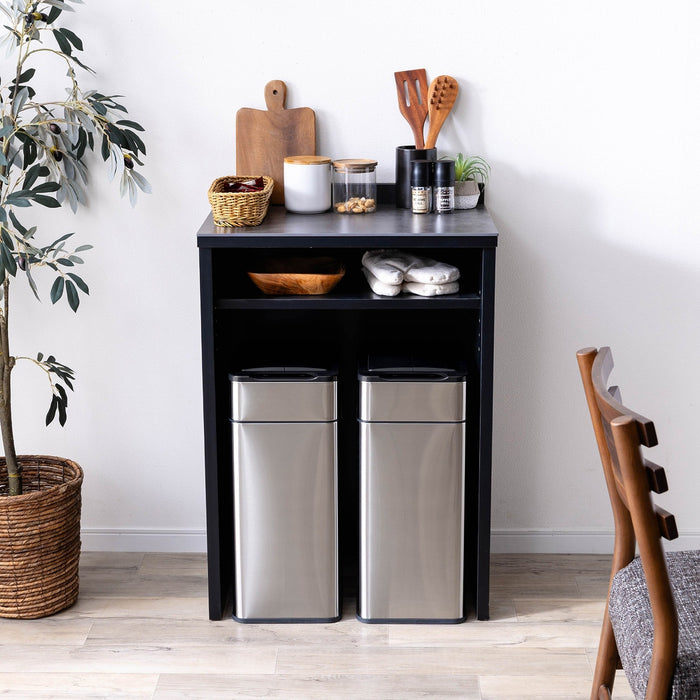 ゴミ箱 自動開閉 ステンレス 40L ゴミ袋対応 センサー式 ダストボックス 新生活