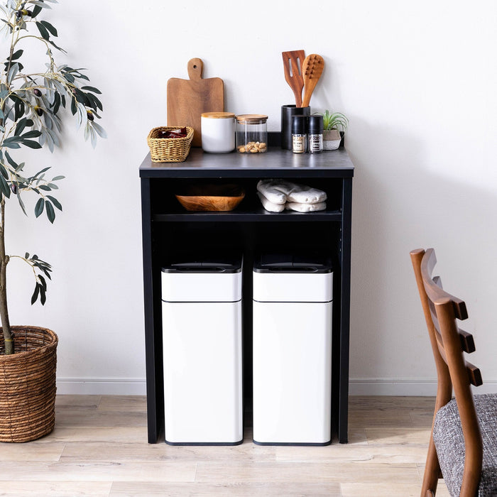 ゴミ箱 自動開閉 ステンレス 40L ゴミ袋対応 センサー式 ダストボックス 新生活