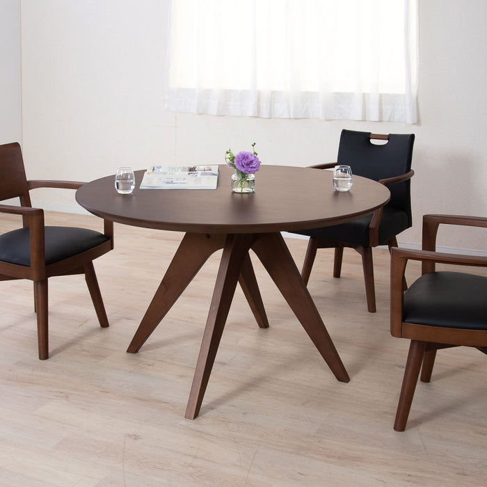 ダイニングテーブル 4人 幅120cm 丸テーブル オーク 北欧